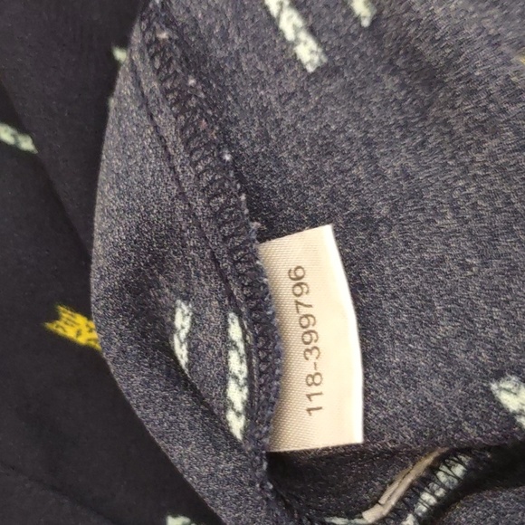 SLIGHTLY USED LOFT BLUE SKIRT WITH YELLOW AND LIGHT BLUE PATTERN SIZE 4 - Picture 6 of 9